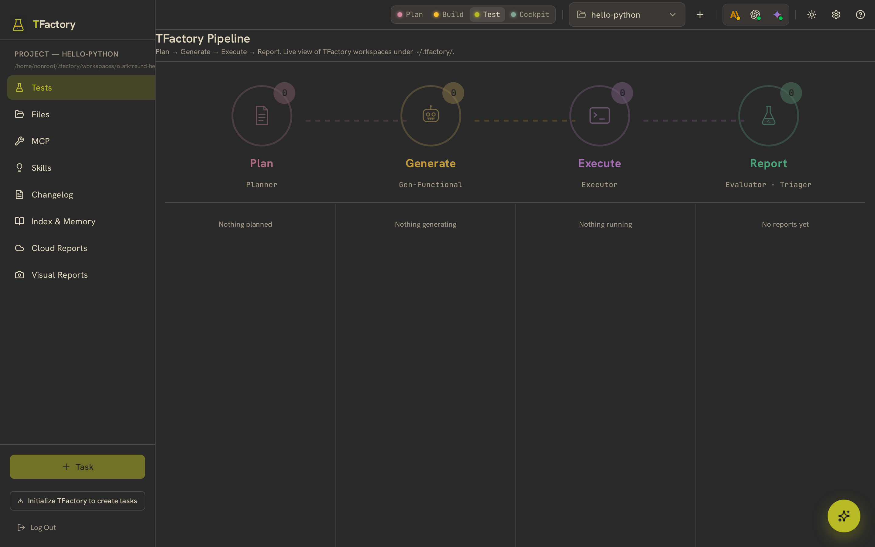 TFactory verify pipeline