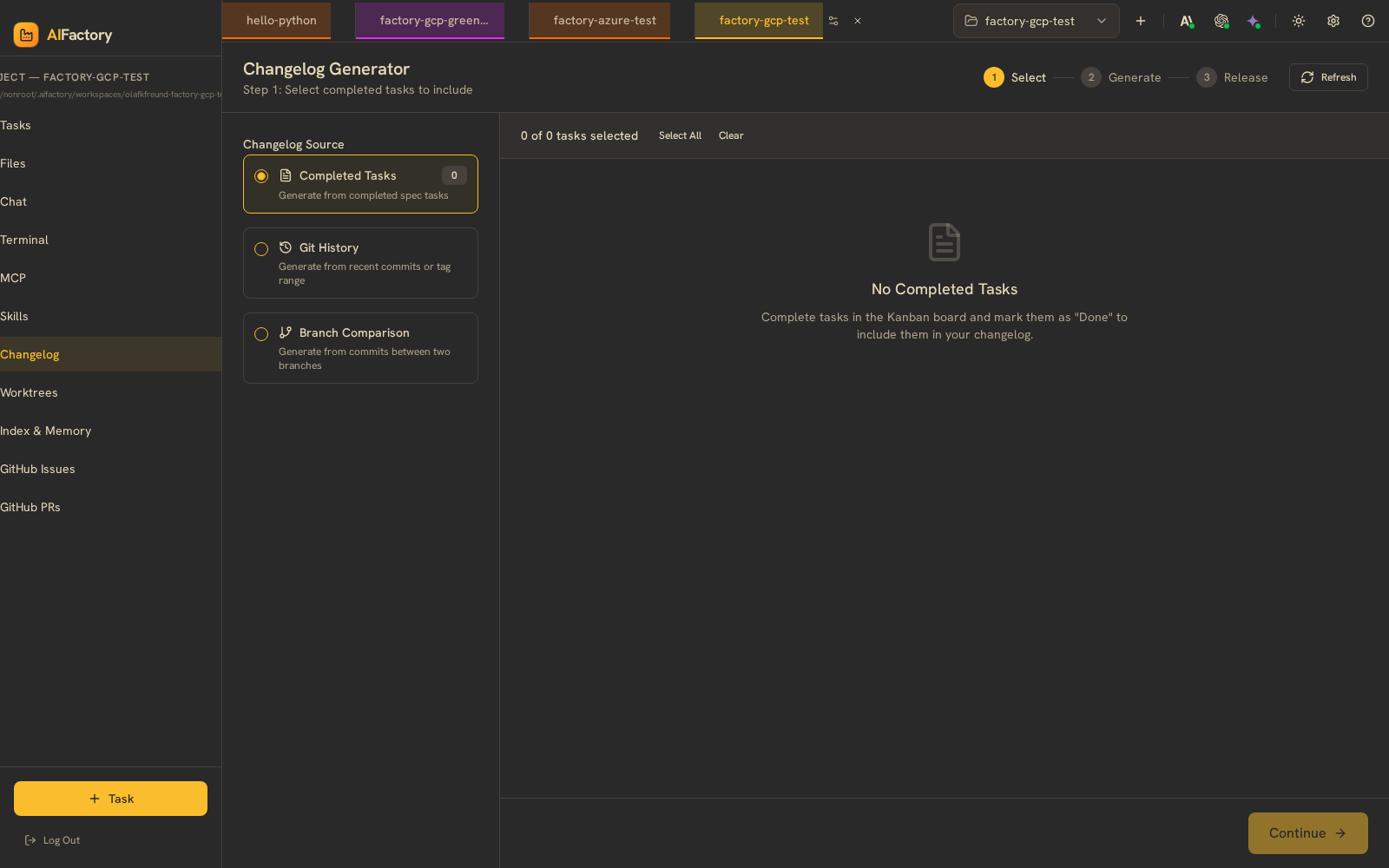AIFactory — Changelog